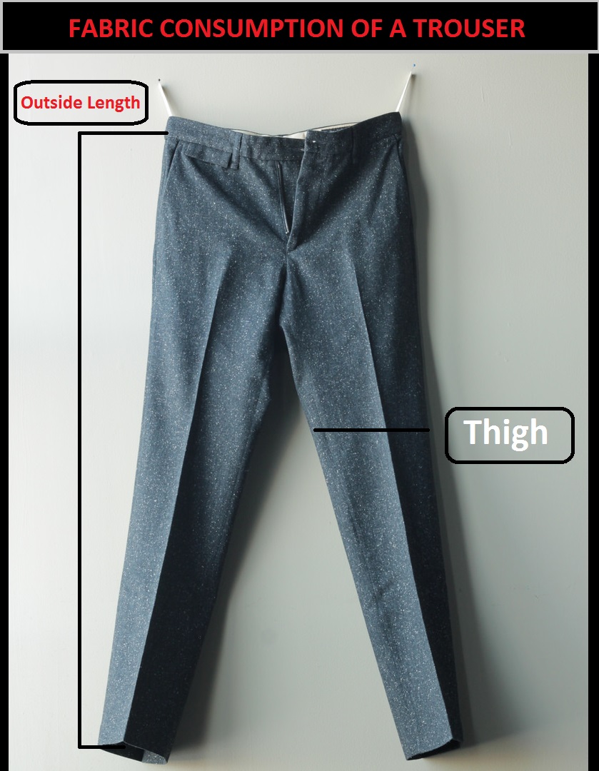 Consumption and Costing of Woven Basic Pants  Textile Calculations
