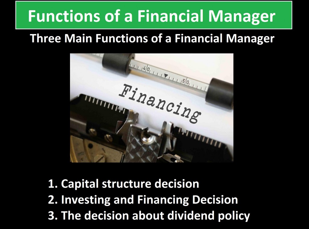 Functions of Financial Manager