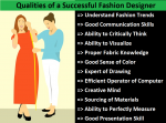 12 Qualities of a Fashion Designer