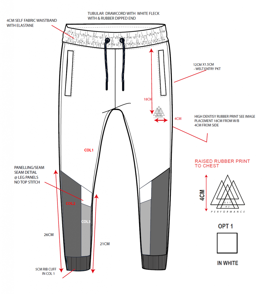 Jogger with Welt Pocket and Panel