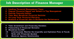 Finance Manager Job Description [Updated]