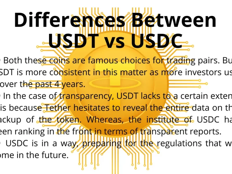 Major Differences Between USDT vs USDC