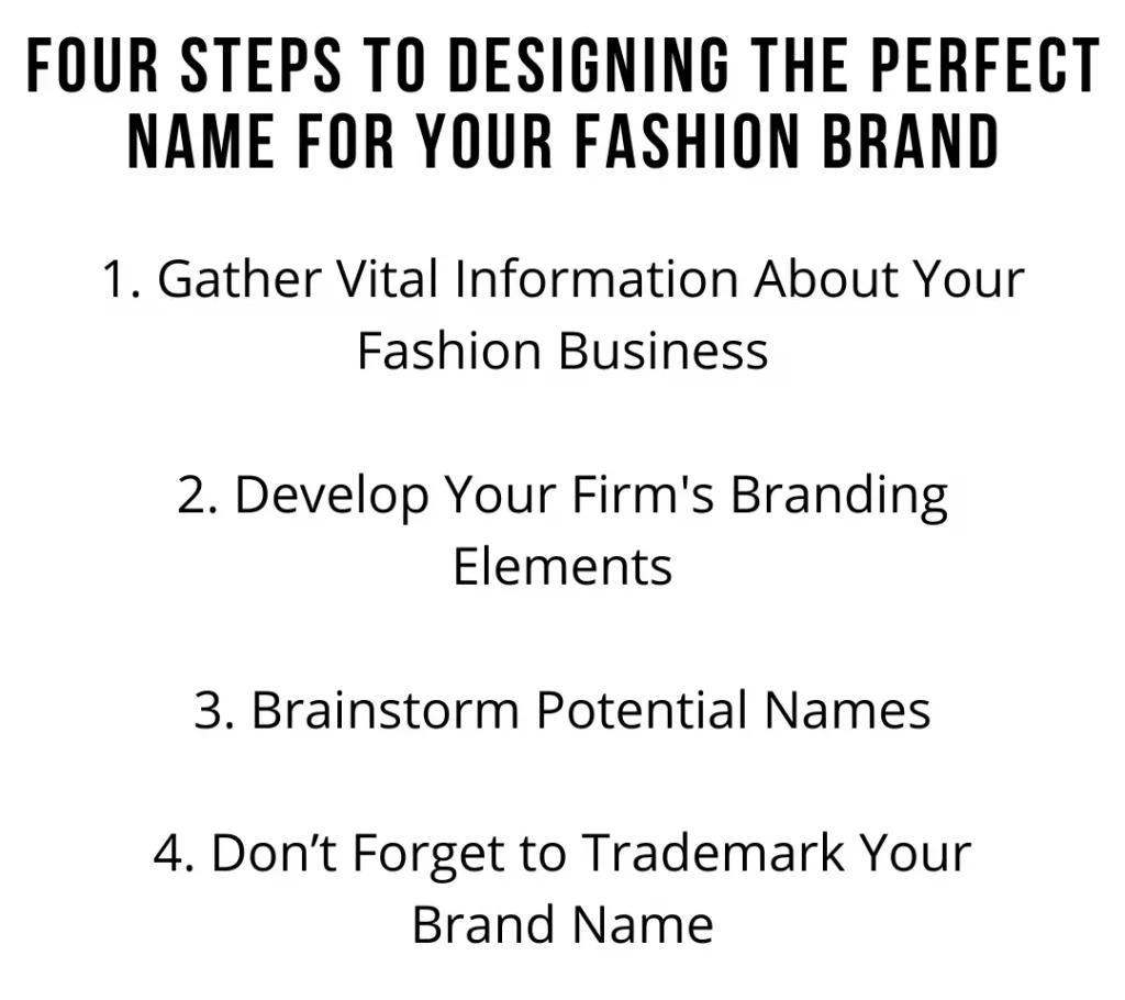 Steps to Designing the Perfect Name for Your Fashion Brand