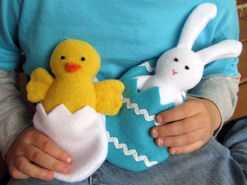 How to Make Chick and Bunny Tutorial and Pattern