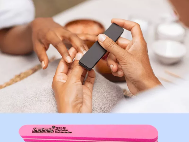 Professional Nail Salon Look with a Nail Buffer