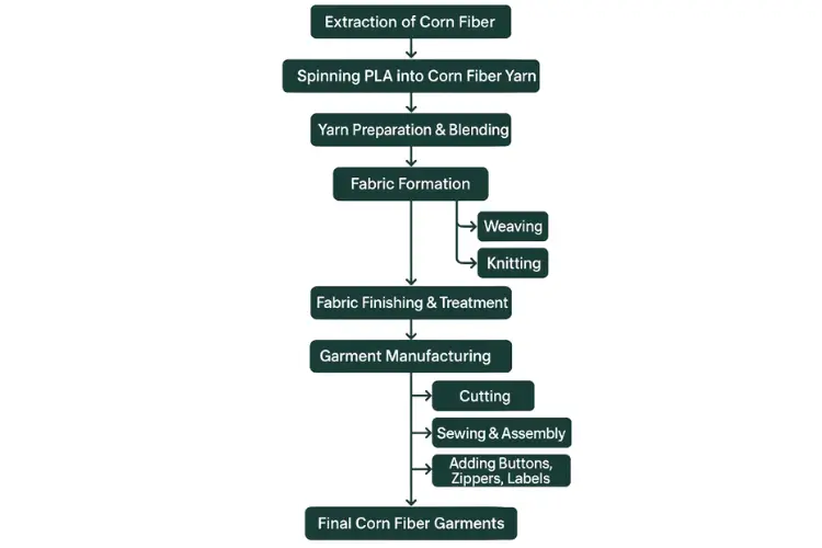 From Corn Fiber to Fabric to Complete Garments: The Journey Explained