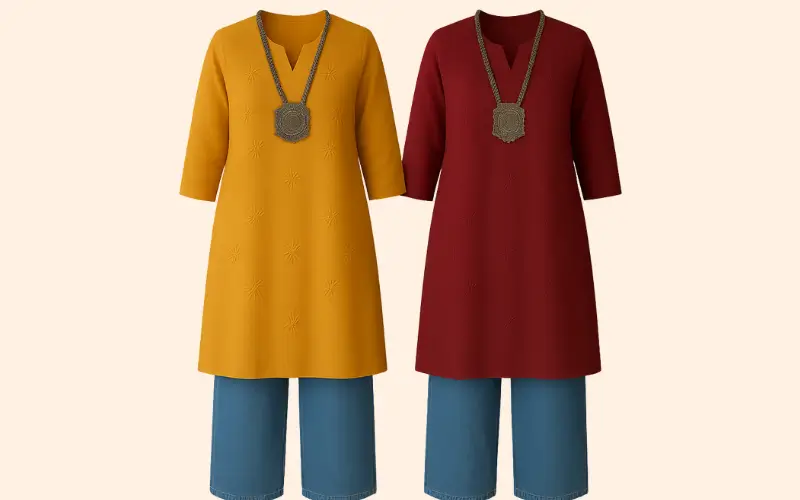 Chikan Kurti and Jeans Outfit Combinations