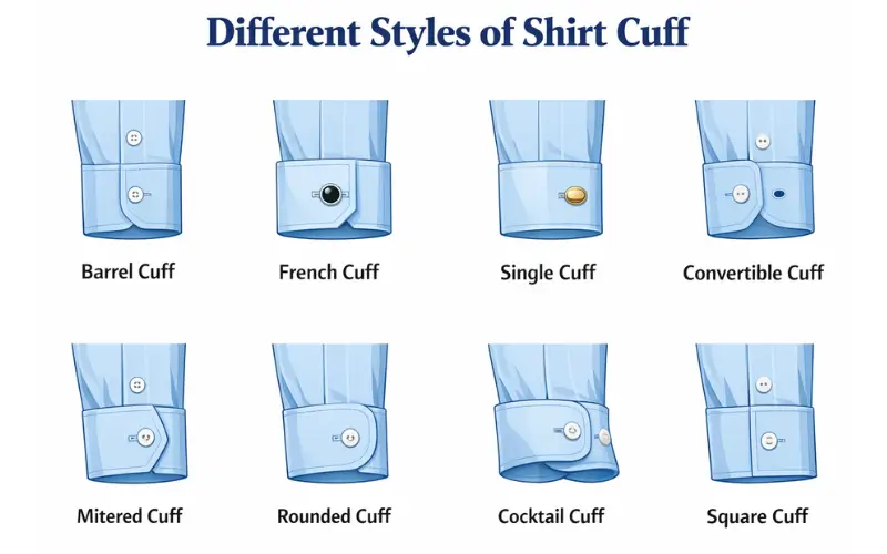 Different Styles Of Shirt Cuff Explained ORDNUR Different Styles Of Shirt Cuff Explained ORDNUR