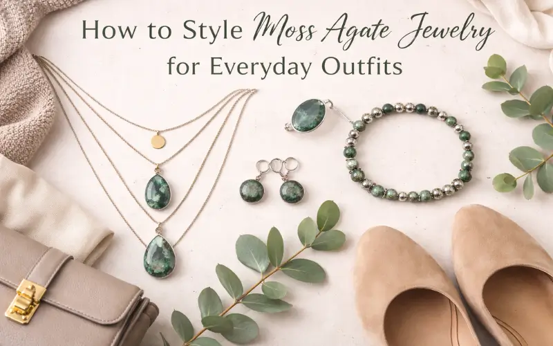 How to Style Moss Agate Jewelry for Everyday Outfits