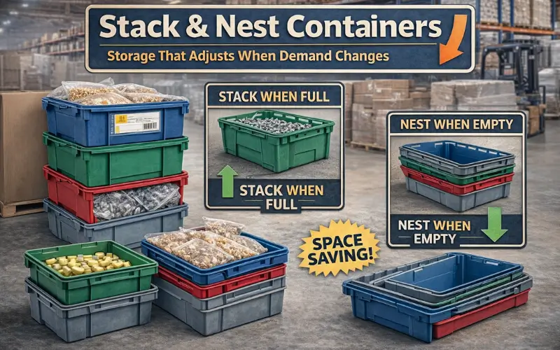 stack and nest container