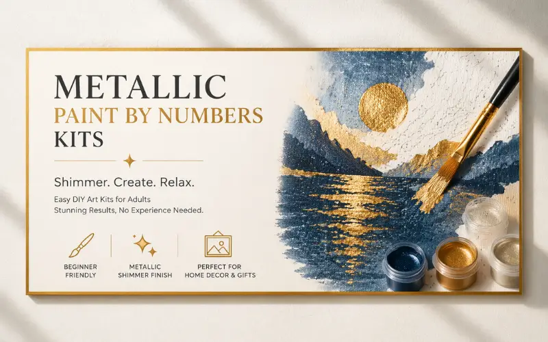 Metallic Paint by Numbers Kits