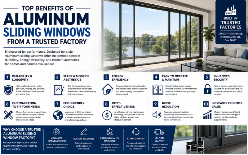Top Benefits of Aluminum Sliding Windows from a Trusted Factory