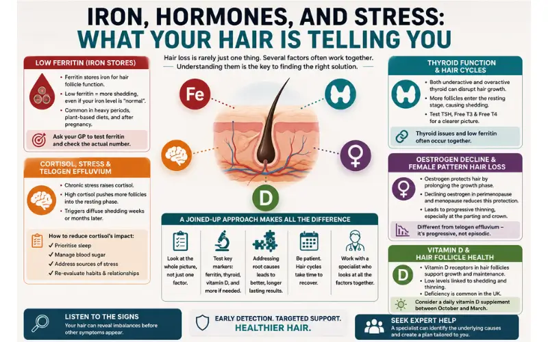 Iron, Hormones, and Stress: What Your Hair Is Telling You