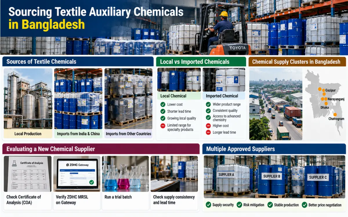 Sourcing Textile Auxiliary Chemicals in Bangladesh