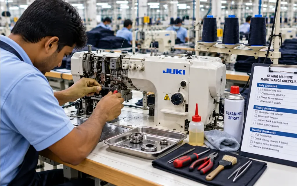 sewing machine maintenance schedule