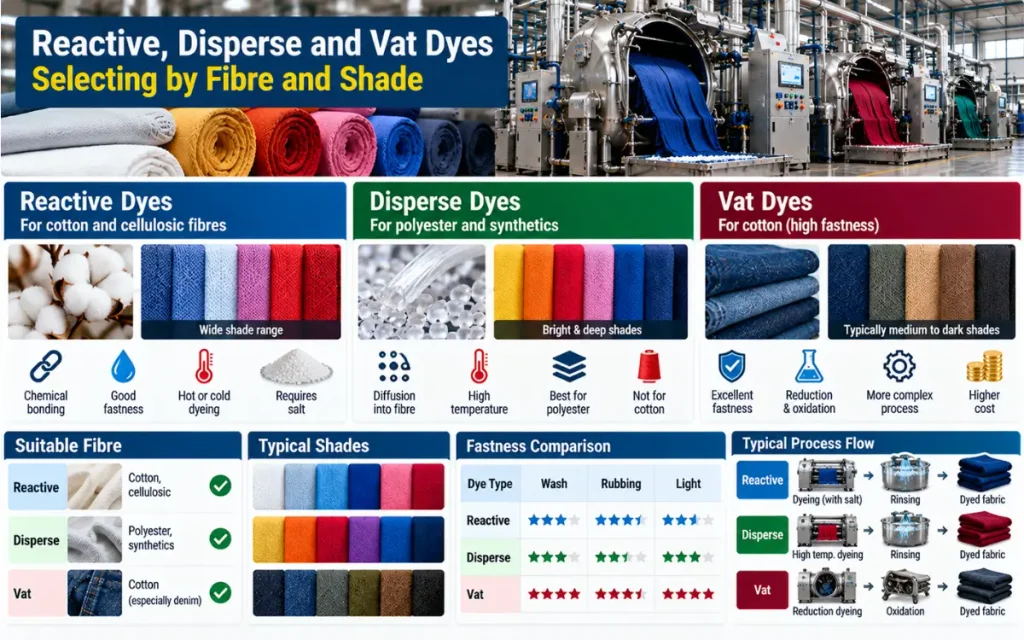 types of dyes in textile